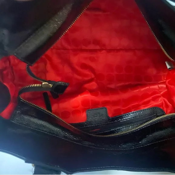 Kate Spade Vintage Rare Black & Yellow Handbag (EUC) - Picture 5 of 16